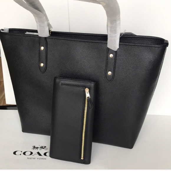 🌷coach city zip tote set/shoulder bag&wallet - Picture 6 of 8